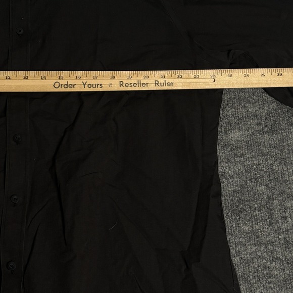UNTUCKit Dress Shirt Mens 2XL Black Stone Wrinkle-Free Regular Fit Button Down - Picture 10 of 15